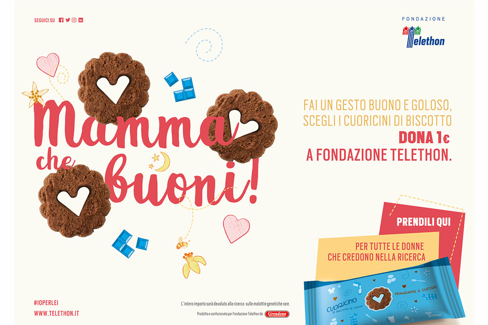 Per la Festa della Mamma i clienti dei punti vendita di Gruppo VéGé possono aggiungere 1 euro alla loro spesa per Fondazione Telethon