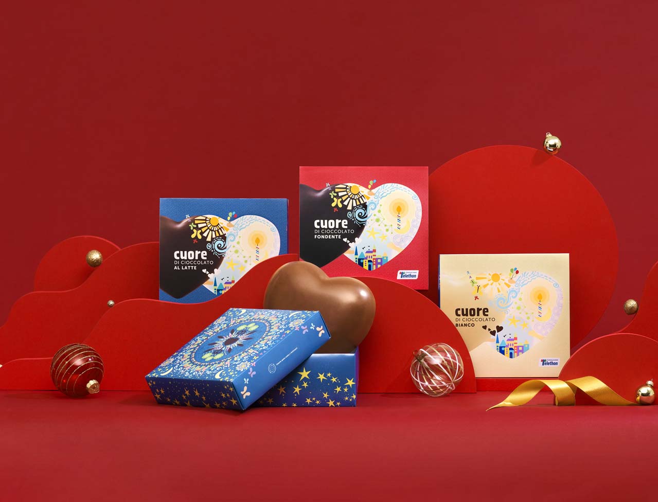 Set da 3 Cuori di cioccolato 2023