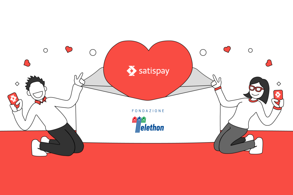 Satispay per Fondazione Telethon