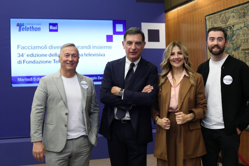 Facciamoli diventare grandi insieme: alcuni dei conduttori dei programmi che prenderanno parte alla maratona televisiva di Fondazione Telethon 2023.