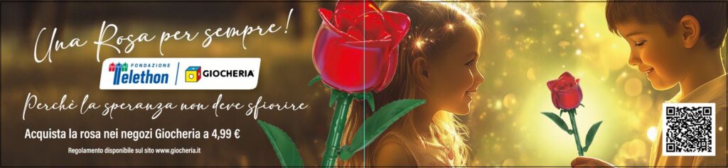 La Rosa di Giocheria 2025 per Fondazione Telethon