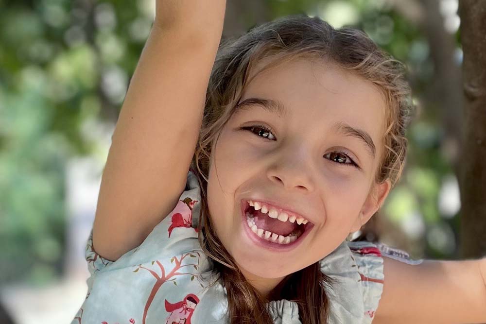 Nina, una delle protagoniste della campagna di Natale di Fondazione Telethon