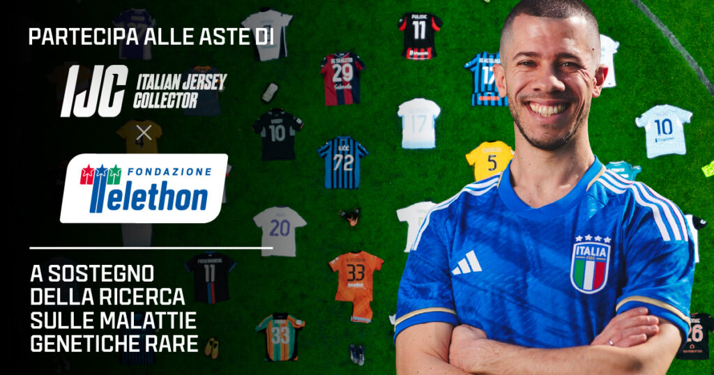 Asta su Charitystars con Italian Jersey Collector per Fondazione Telethon